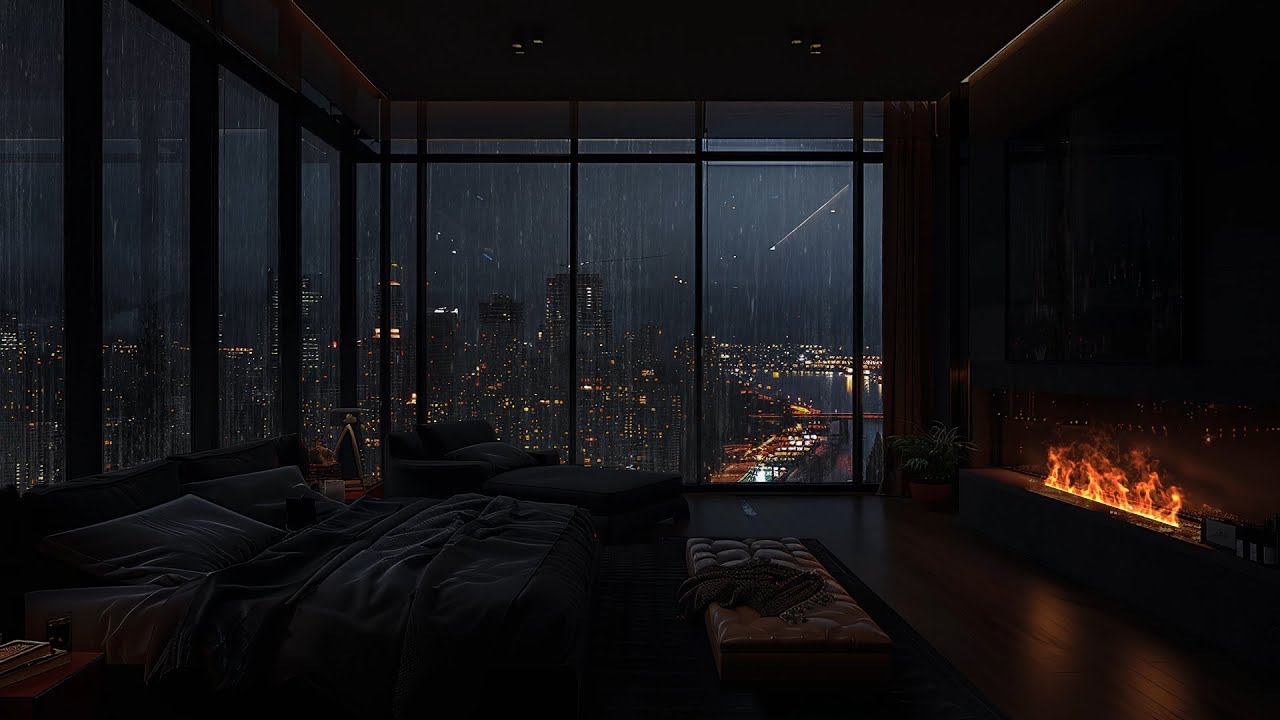 Refugio Acogedor - Convierte tu espacio en un nido acogedor bajo la lluvia en la ciudad 🌧️😪