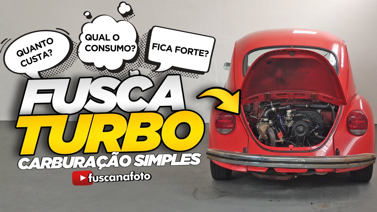 FUSCA TURBO CARBURAÇÃO SIMPLES: FICA FORTE? CONSOME MUITO? QUANTO CUSTA? RUDOLPH FUSCÃO 1971 1500T