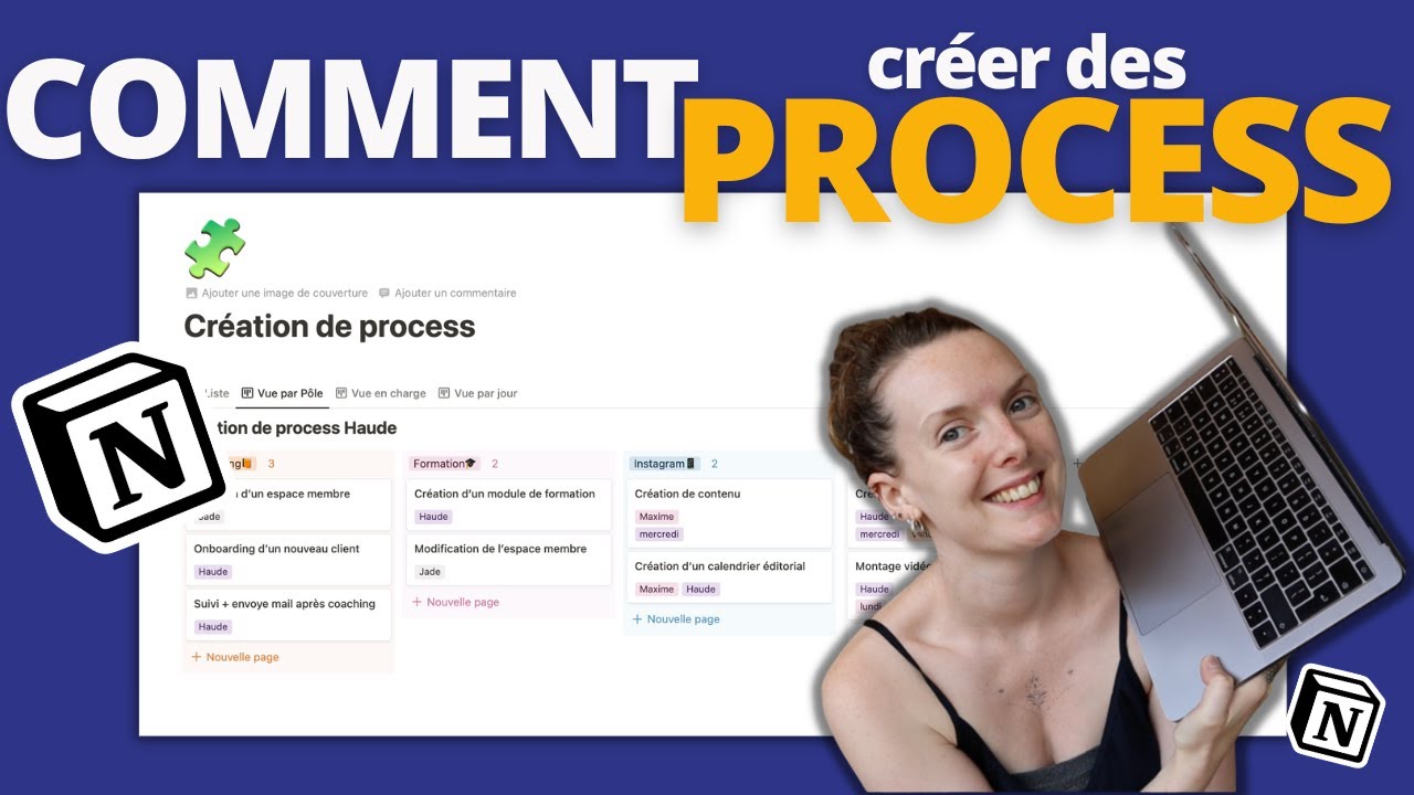 TUTO NOTION | Comment créer des process sur Notion pour gérer son entreprise (tâches récurrentes)