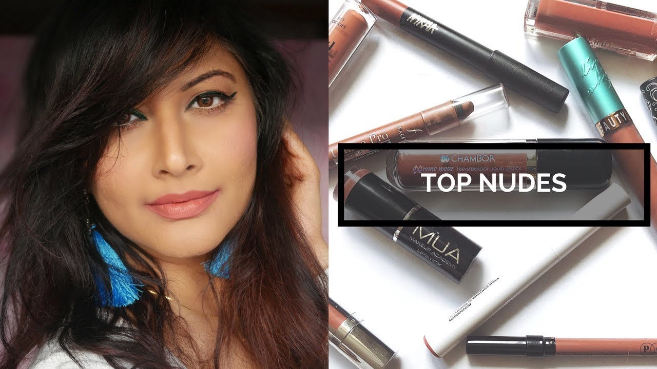 TOP 10 NUDE LIPSTICKS FOR BROWN, INDIAN SKIN | UPDATED | BEST NUDE LIPSTICK SWATCHES MEDIUM TAN SKIN