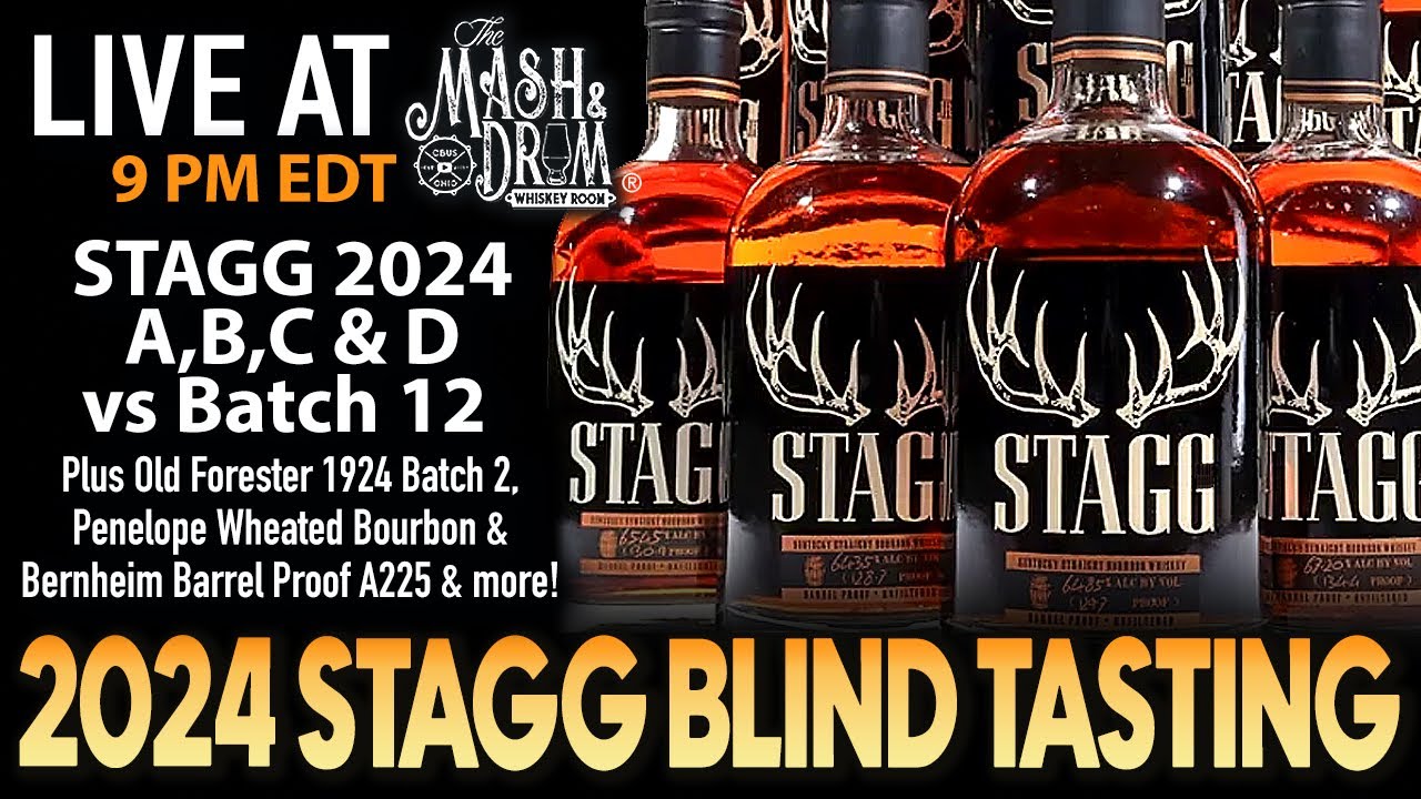 2024 Stagg Blind Tasting! All 2024 Stagg releases vs Batch 12! Plus Old Forester 1924 Batch 2!