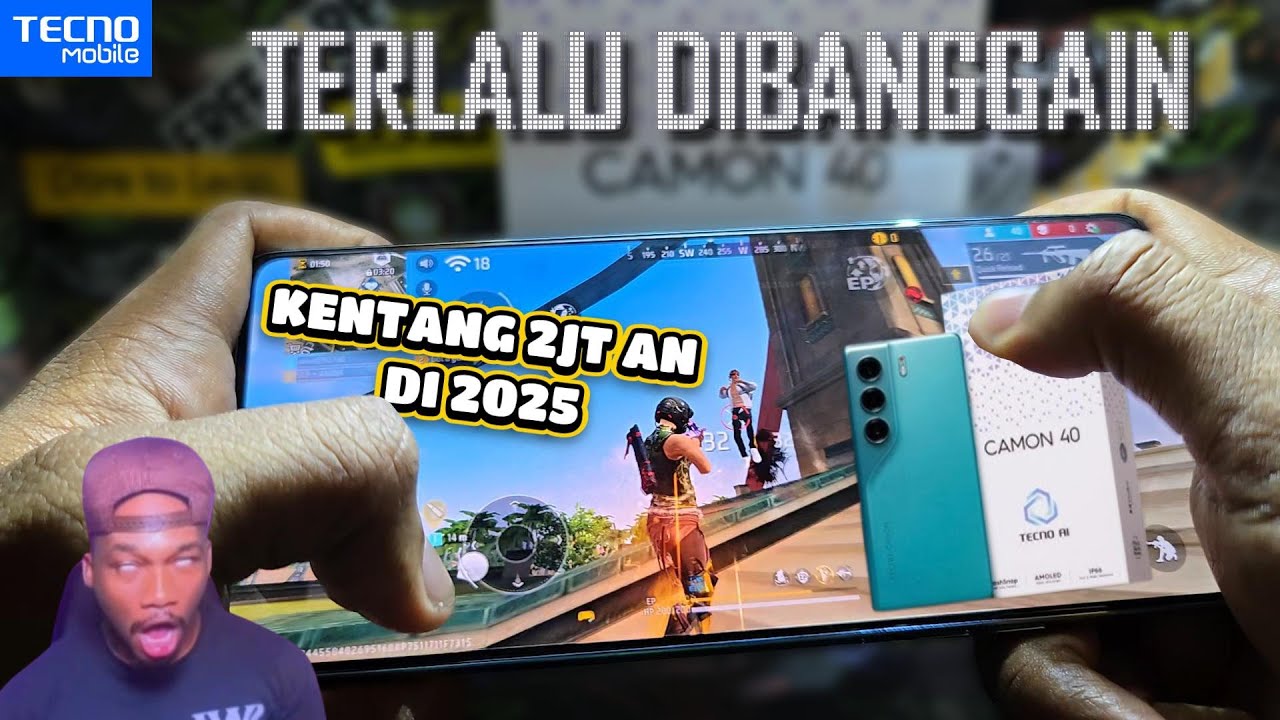 Tecno Camon 40 256GB Game Test Free Fire Max || Handcam || Helio G100 (6nm ) || 5000 mAh