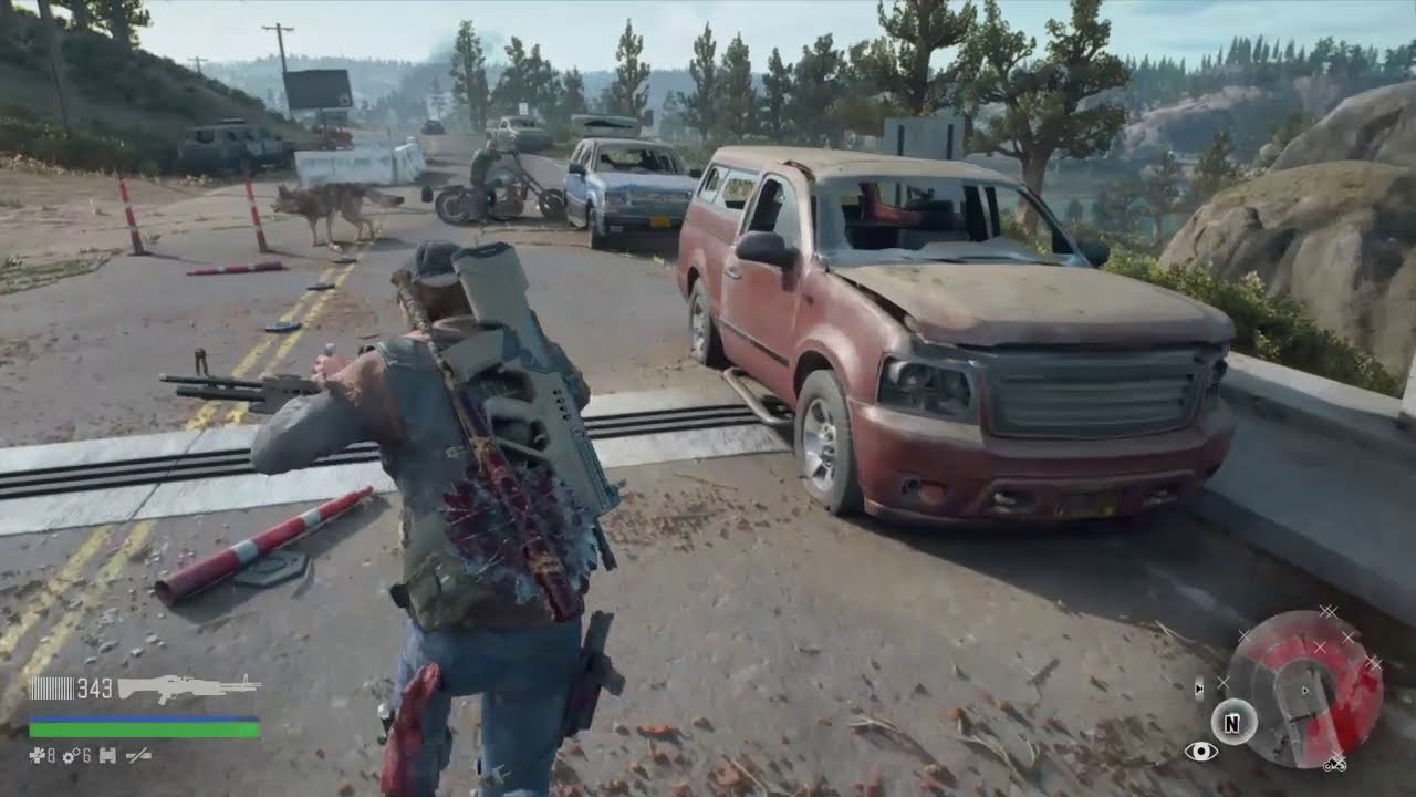 Days Gone - Matando a Horda do túnel  do trem. é muito bicho