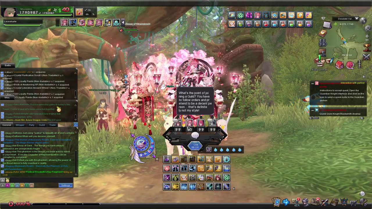 Aura Kingdom Online - Soloing Nightmare - Illusionary Realm - Fel Rebellion (5-Players Mode)