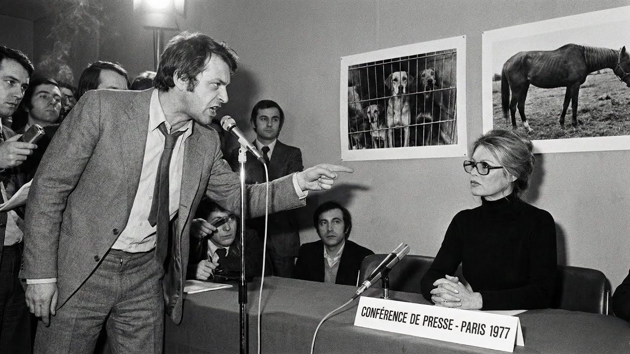 Brigitte Bardot en CONFÉRENCE : JOURNALISTE dit 'Pourquoi animaux?' — 10 min choqua tout Paris