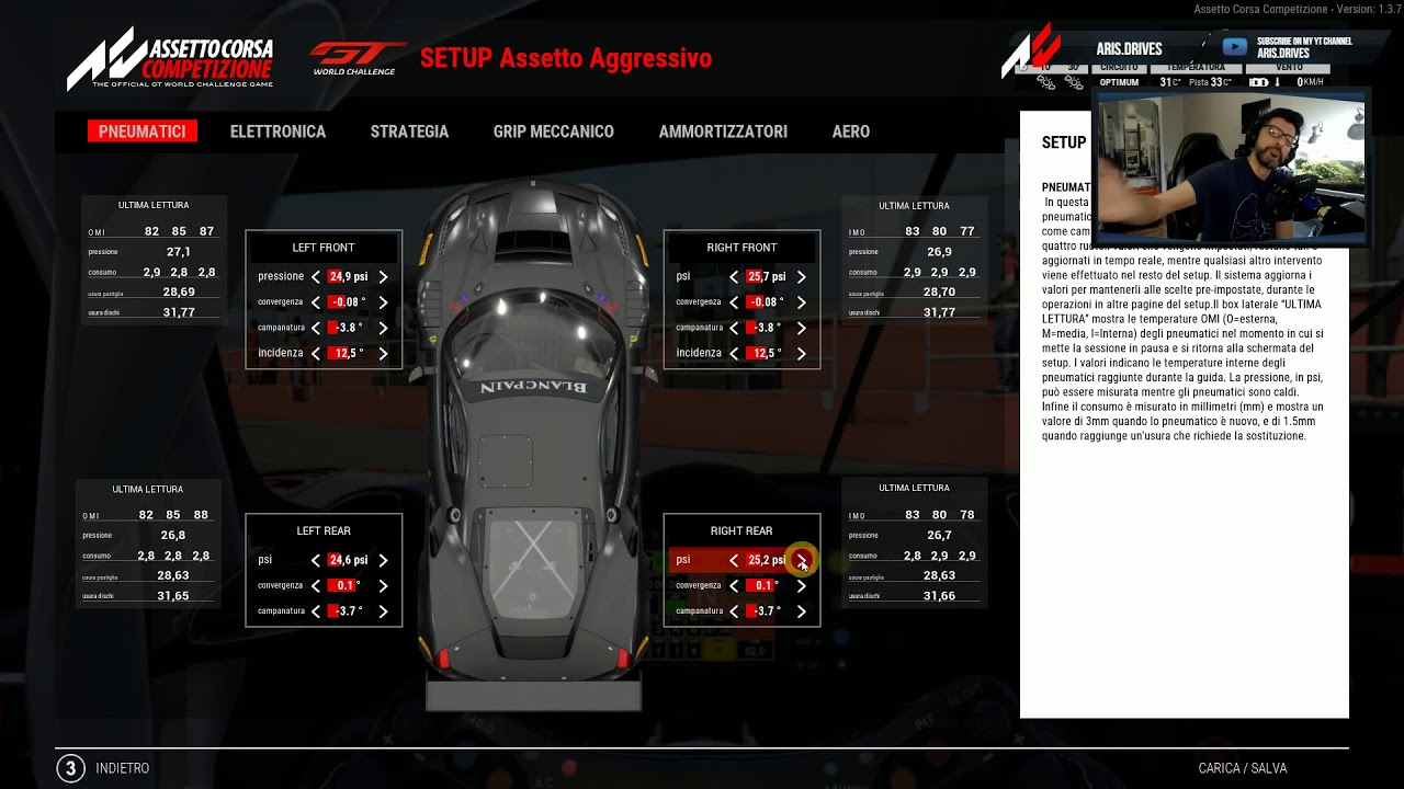 [ITA] Setup step 1: Regolare le pressioni