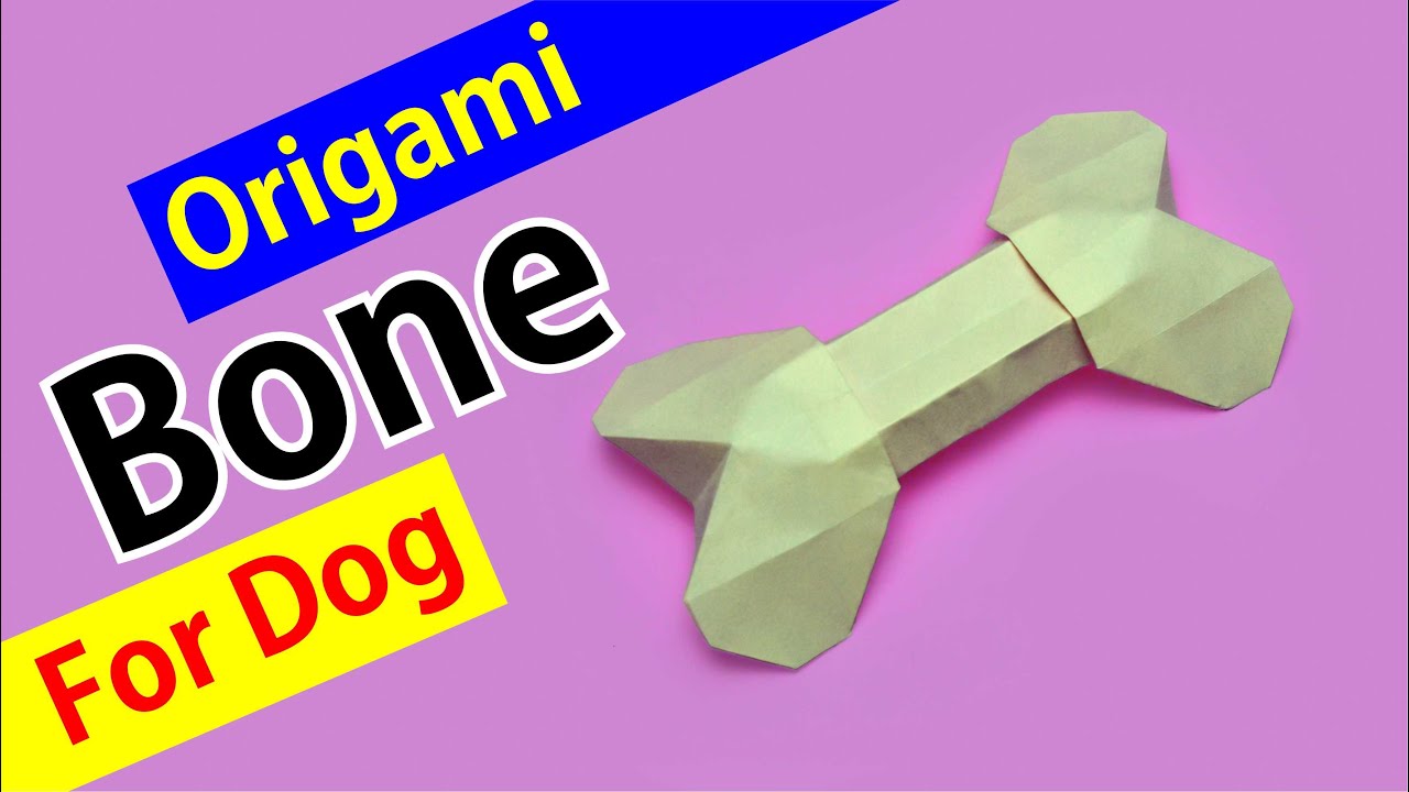 Origami Easy Bone For Paper Dog