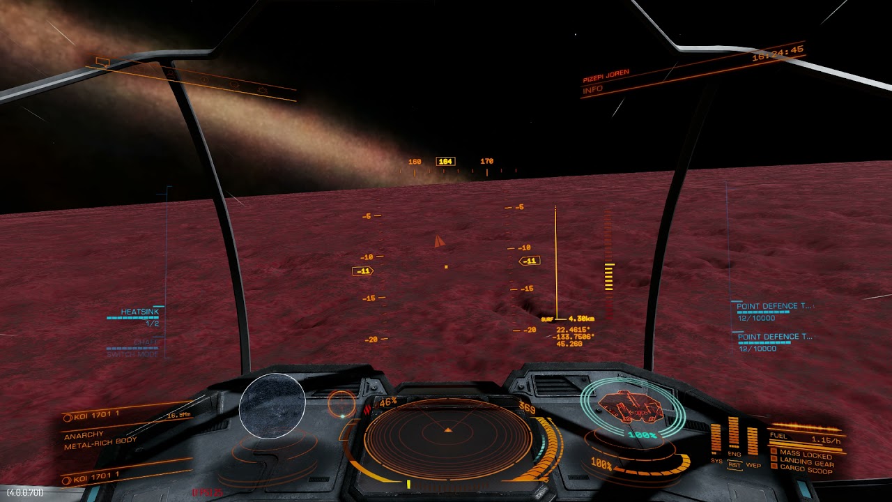 Elite Dangerous - Landing on a planet of 45g