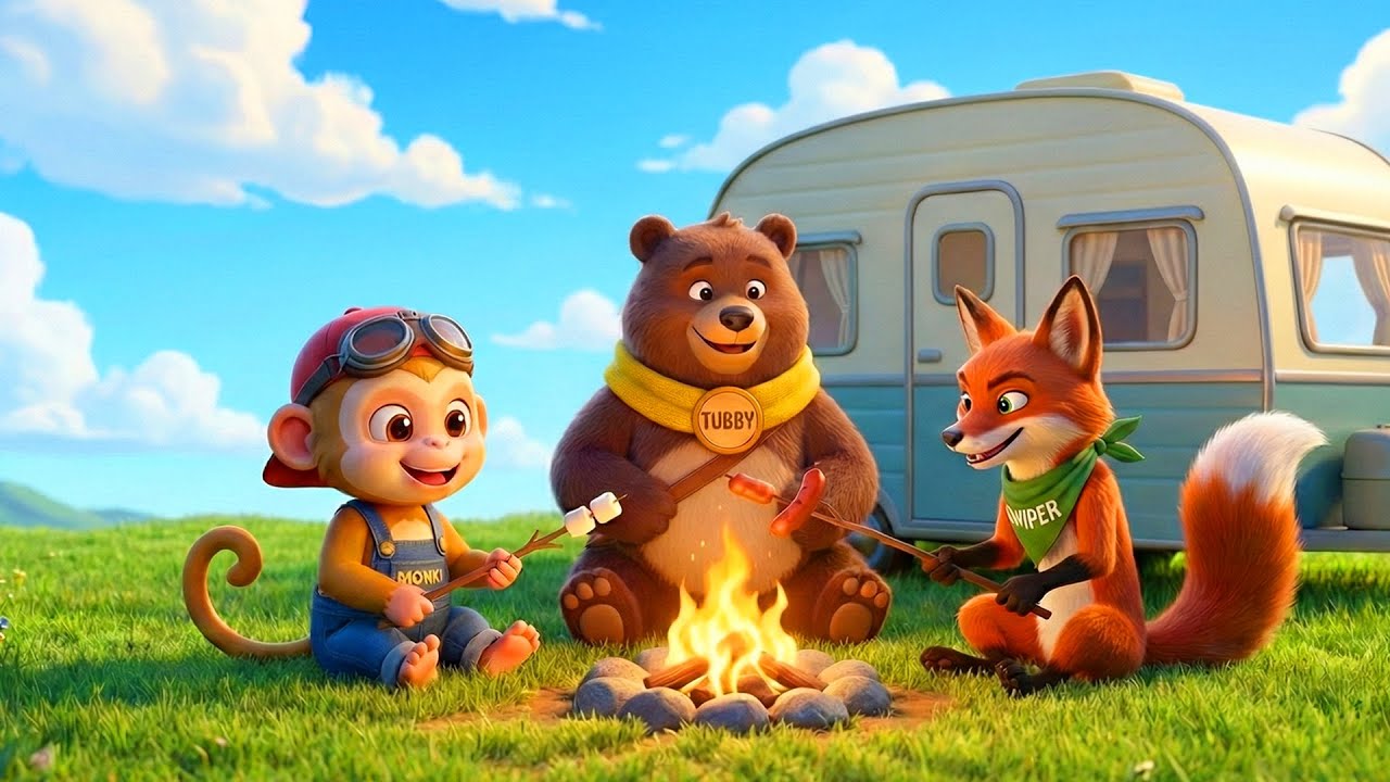How to Build a Safe Campfire ⛺  Leave No Trace & Seatbelt Lesson  MonKey Stories