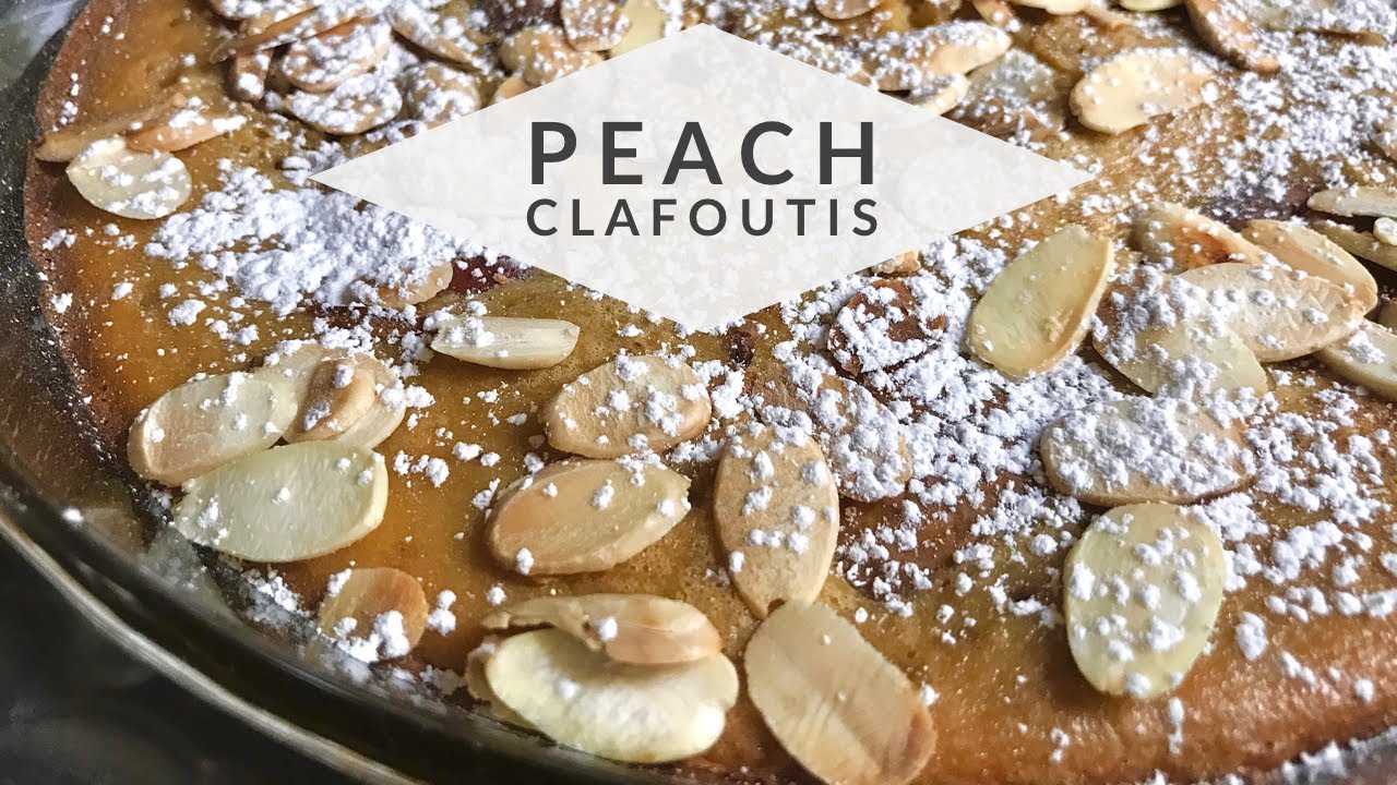 Peach Clafoutis  |  Baked French Dessert #fruitdessert #peachrecipe #sususcookbook