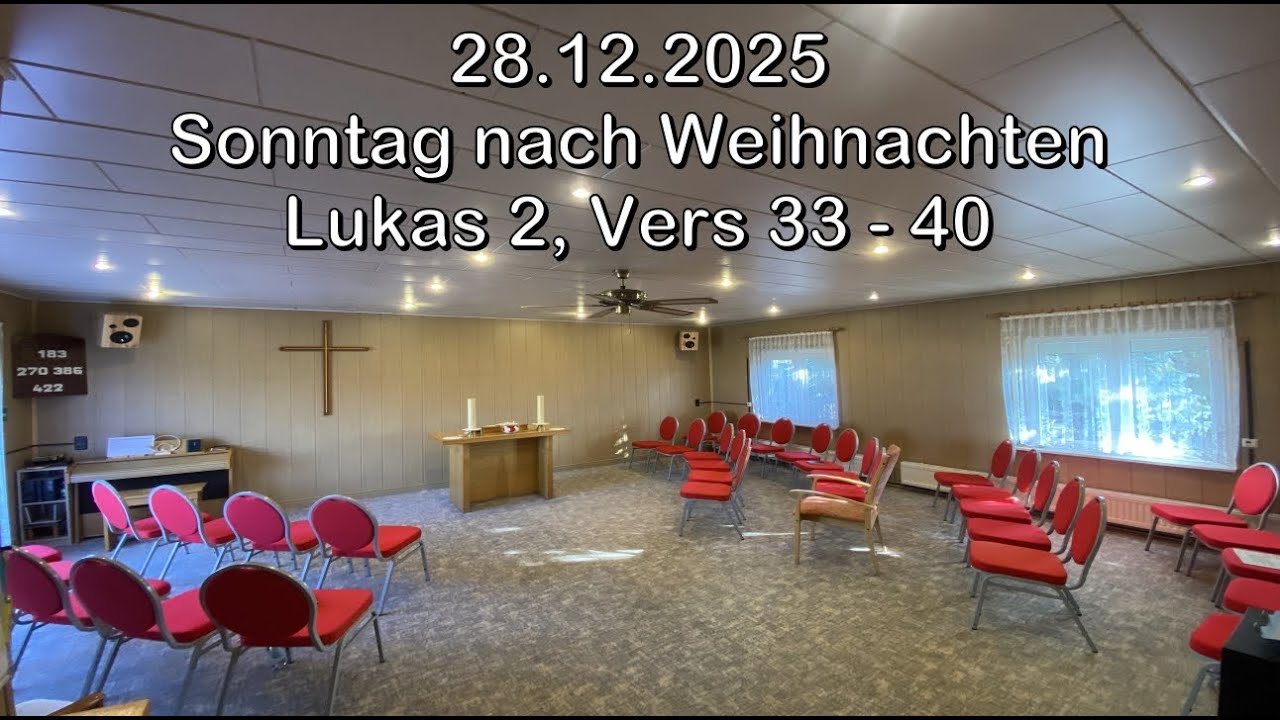 Gottesdienst der Gemeinde Biesdorf am 28.12.2025 ab 09:50 Uhr