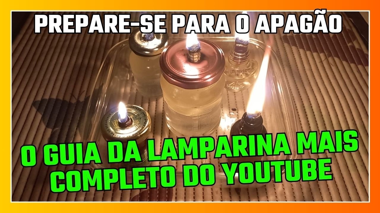 O MANUAL DA LAMPARINA A ÓLEO CASEIRA: com truques INÉDITOS #pesca #sobrevivência #apagão