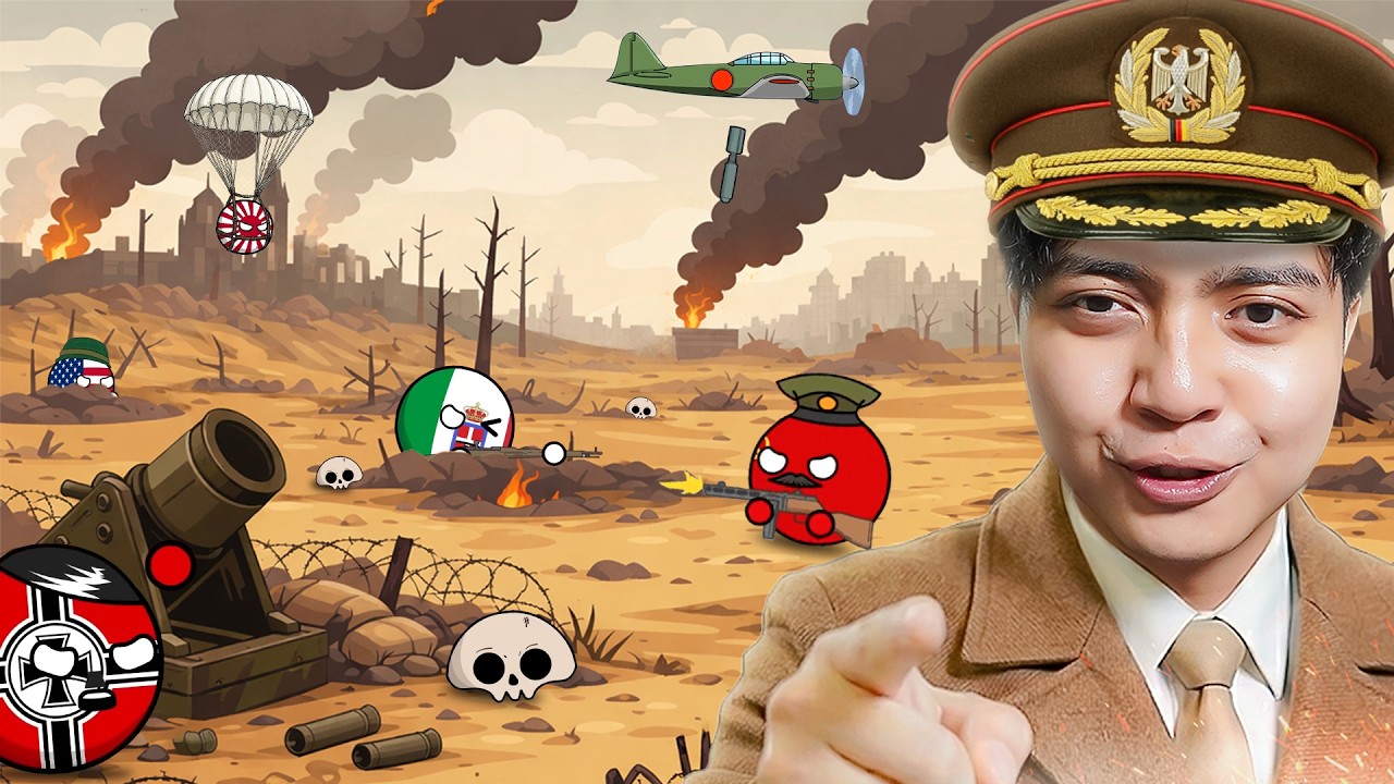 Sejarah Perang Dunia II dalam Dunia Countryballs!