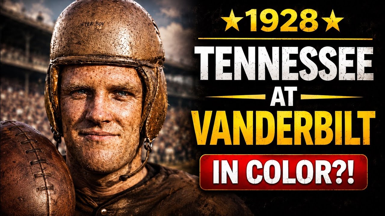 1928 Tennessee at Vanderbilt Game Footage 🏈⭐️[In Color, Speed Adjusted]