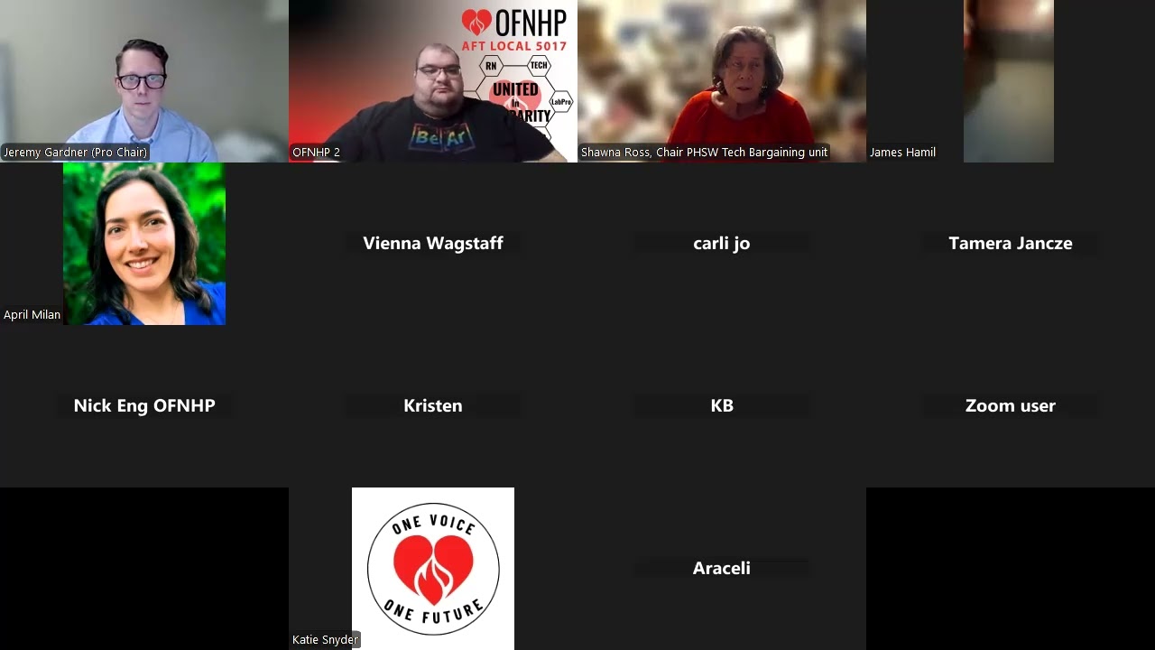 2026 OFNHP VP Debate