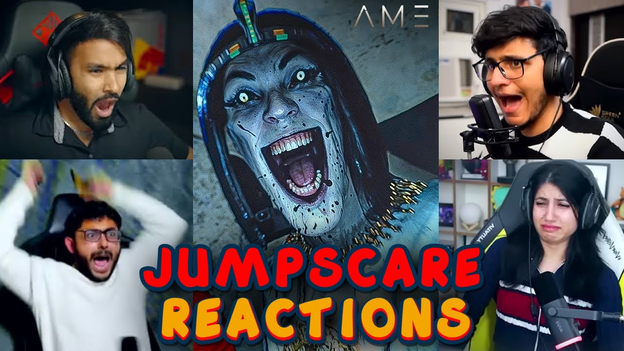 Indian Gamers AMENTI JUMPSCARES SCARY & FUNNY🤣 MOMENTS | Techno Gamerz, Carryminati
