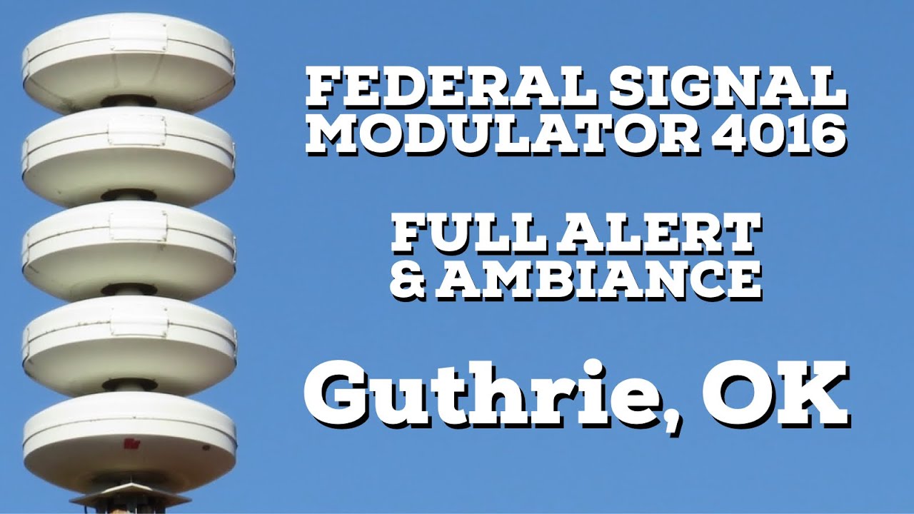 Federal Signal Modulator 4016 | Full Alert & Ambiance | Guthrie, Oklahoma | 1/31/25