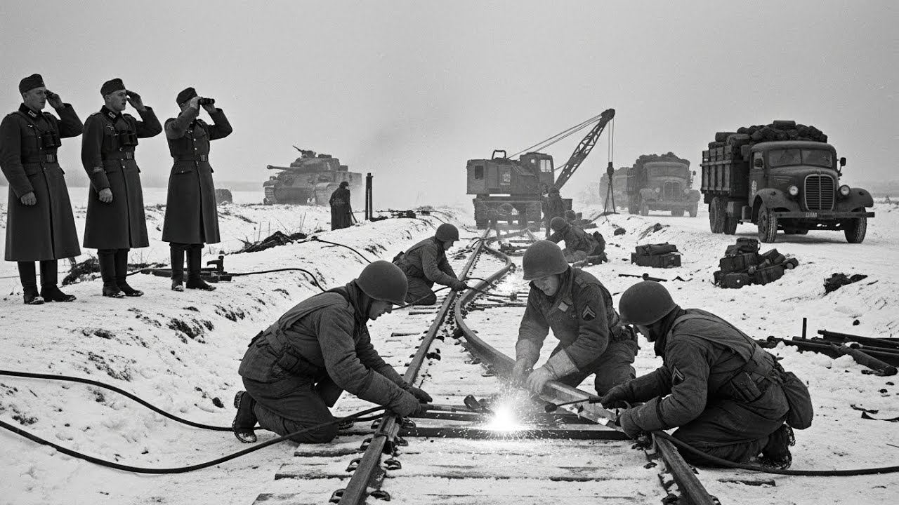 German Officers Couldn’t Believe How Fast America Repaired Tracks