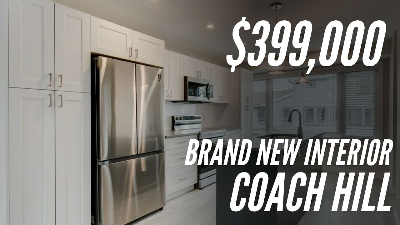 $399,000 Townhouse in Coach Hill: Tour this beautiful Calgary home!