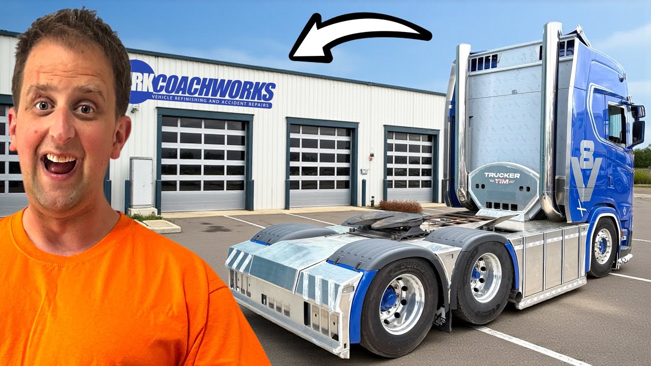 ОТВЕЗУ СВОЙ SCANIA V8 В НОВУЮ ПОКРАСОЧНУЮ ЦЕХ, ЧТОБЫ НАЧАТЬ РАБОТЫ! | #truckertim