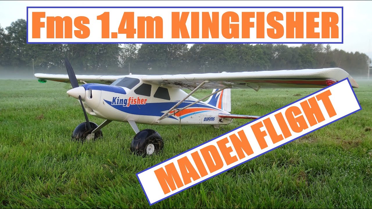 Fms 1.4m KINGFISHER MAIDEN FLIGHT