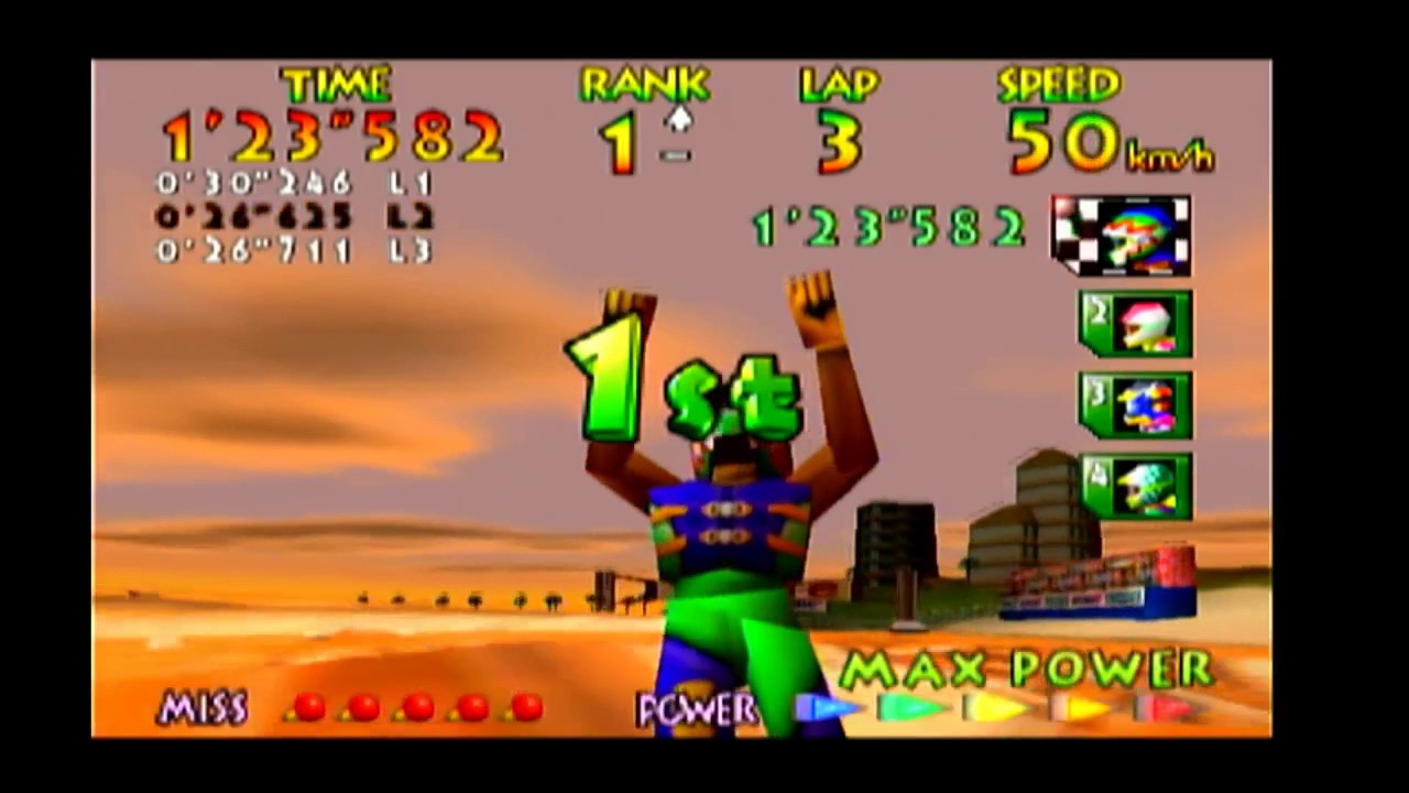 Wave Race 64 Gameplay - Novice Championship