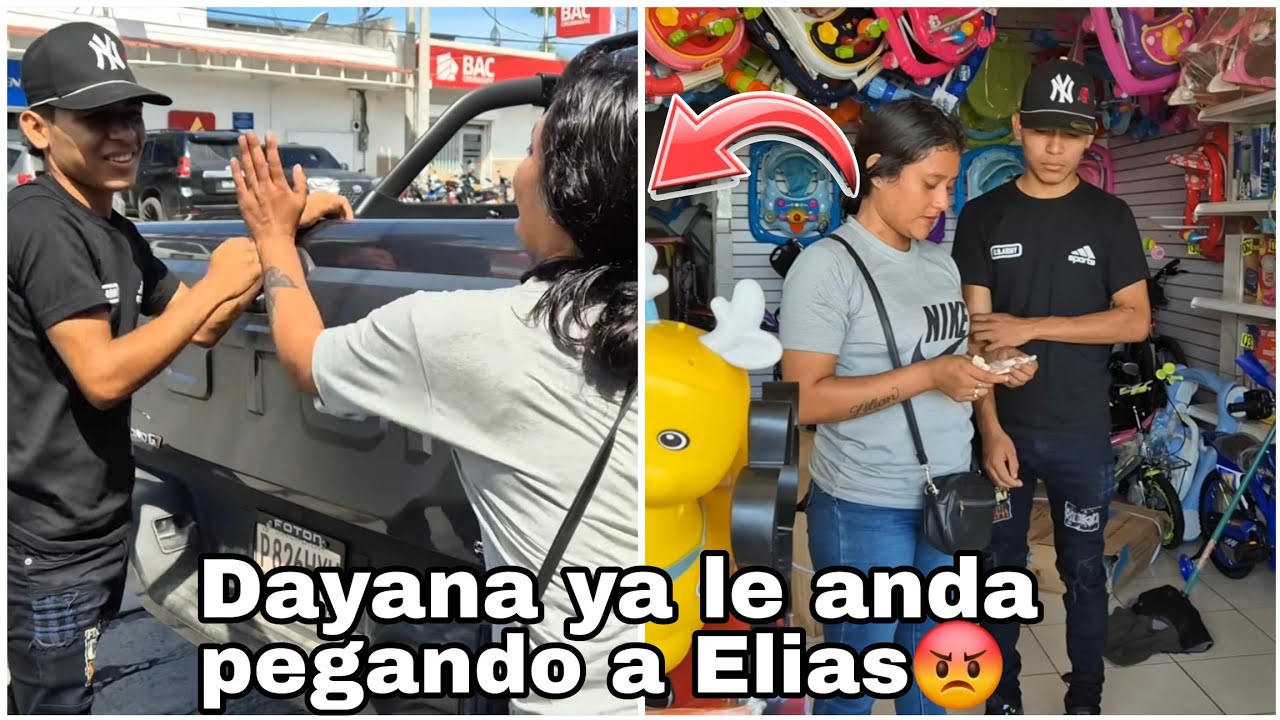 Dayana en plena calle le dio su v3rg4zo a Elias|Agarra formalida qué estamos comprando le grito😱