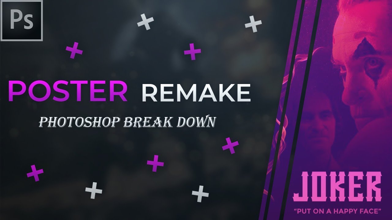 Joker Poster Remake | Photoshop Break Down