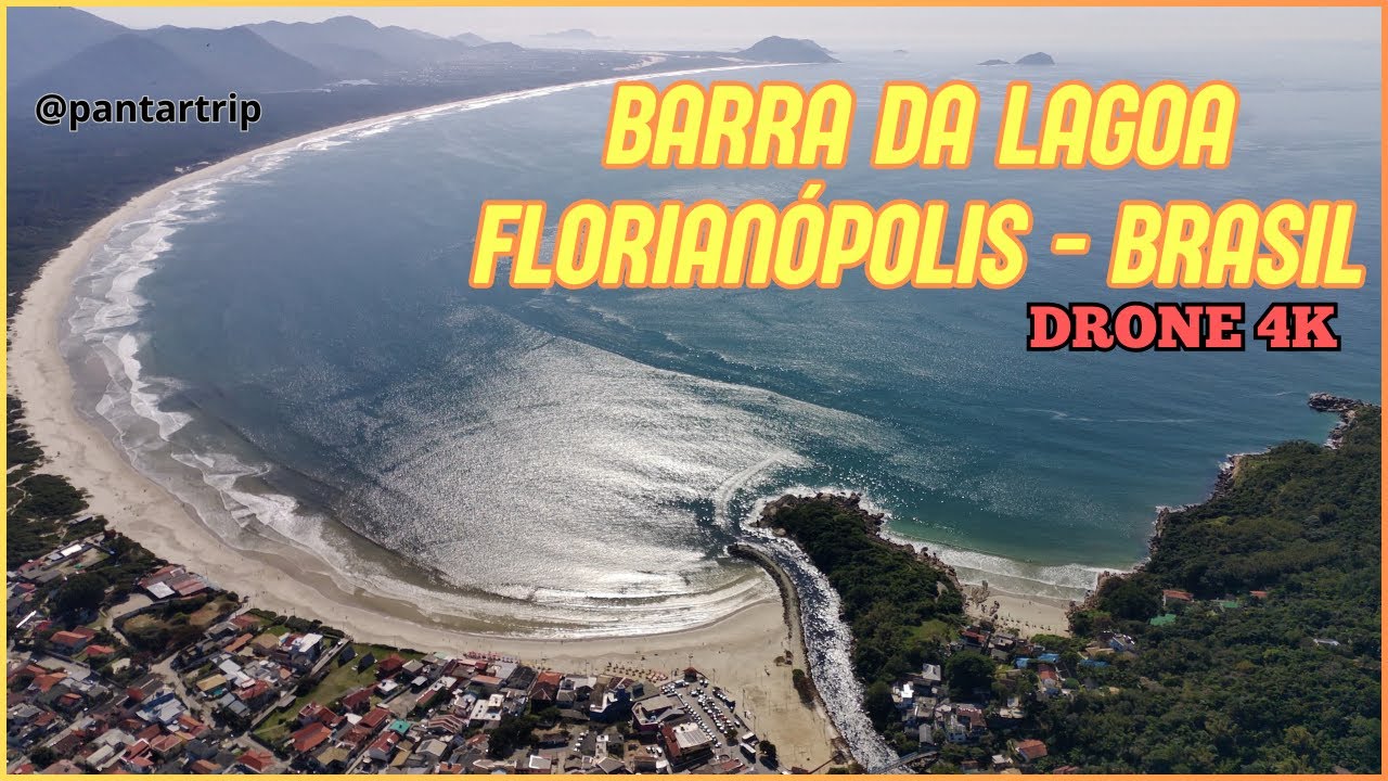 BARRA DA LAGOA BEACH- PRAIA DA BARRA DA LAGOA - Florianópolis - Brazil - DRONE 4K