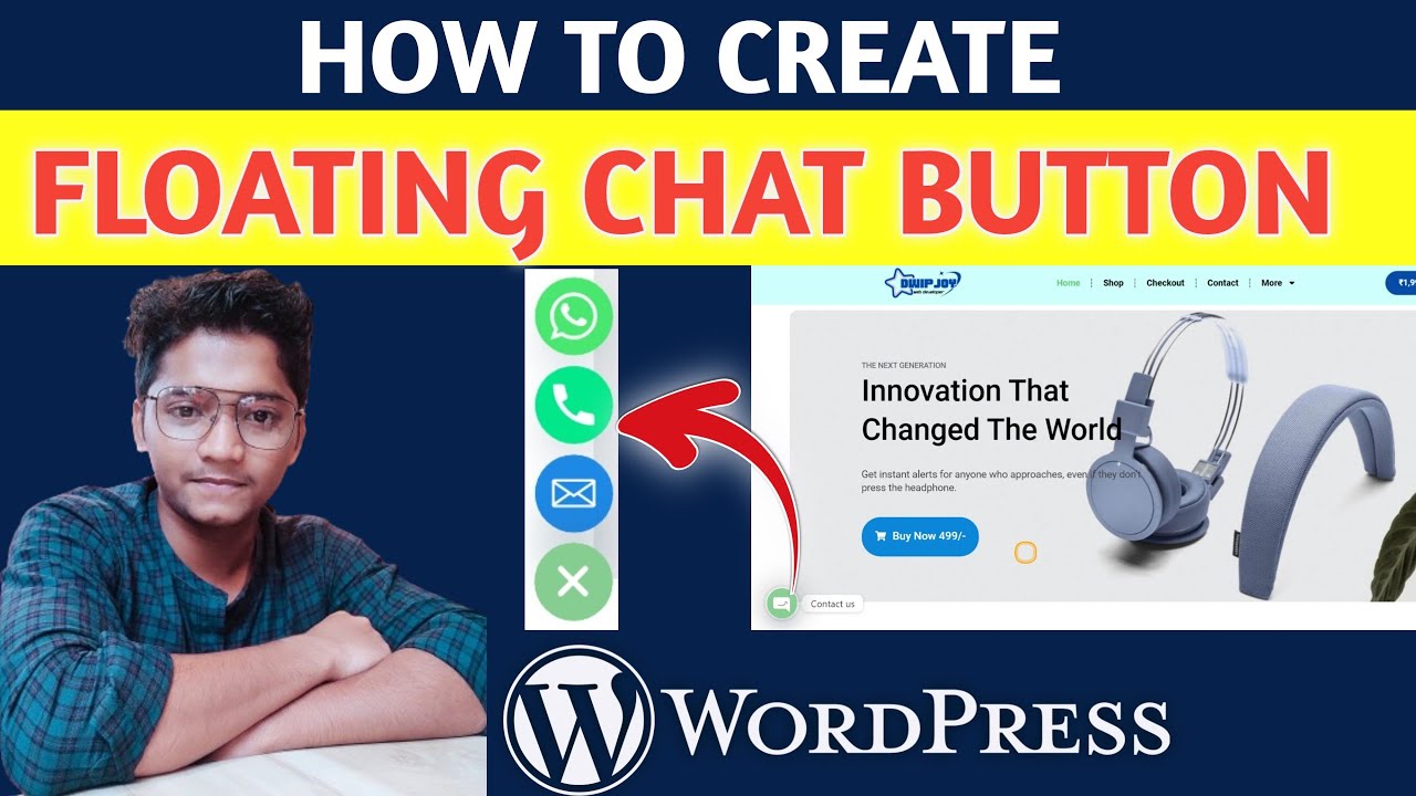 How To Add Floating WhatsApp Chat Button In Wordpress Website