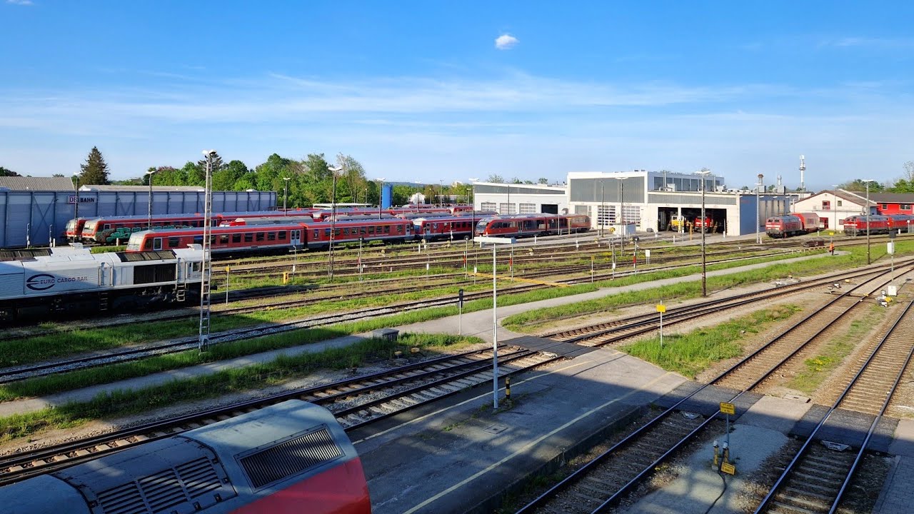 Mühldorf(Oberbay) mit BR 628, Desiros, EuroDual, Class 77,...