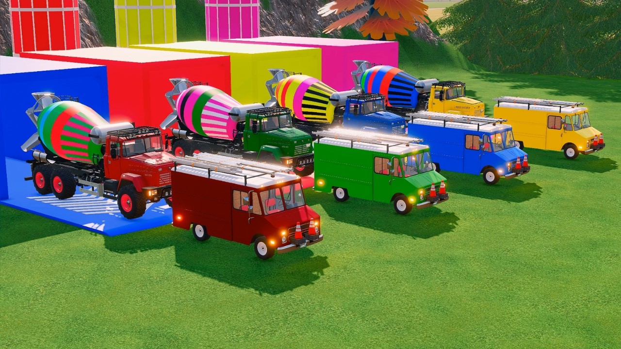 Heavy Transport Challenge - Heavy Trucks With All Mixer With Color And Chevrolet C10 #4 - FS22
