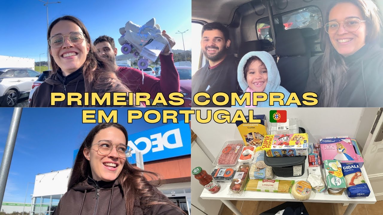 vlog: primeiras compras em Portugal💛🇵🇹