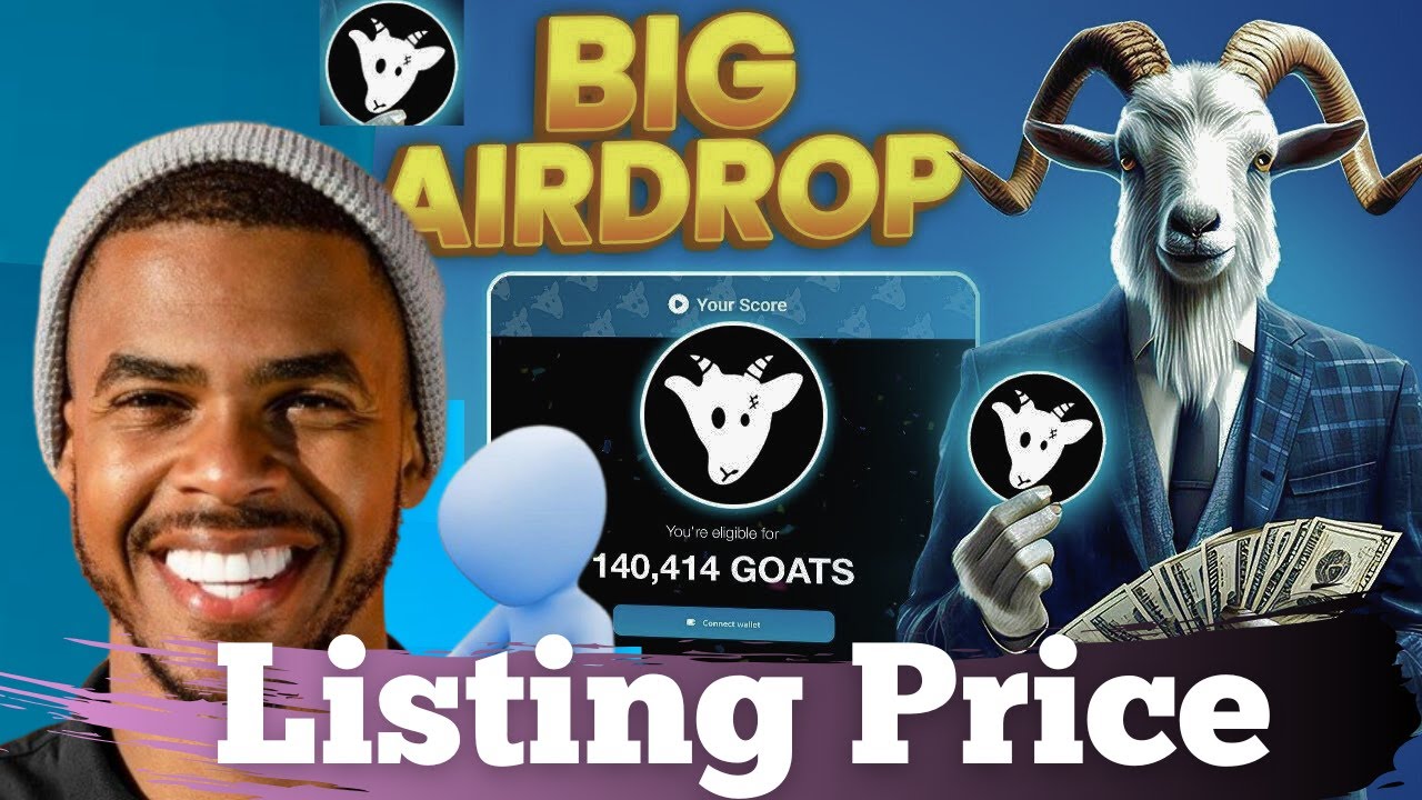 GOAT Airdrop Listing and Withdrawal ~ Do this or lose your GOAT Airdrop | GOAT listing price