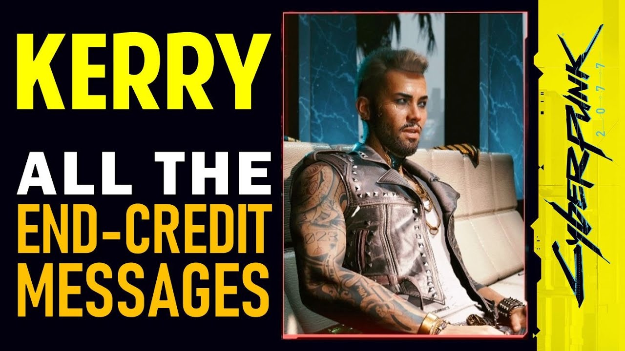 Kerry: All End-Credit Messages | Cyberpunk 2077 (Ending Voice Messages & Reactions from Kerry)