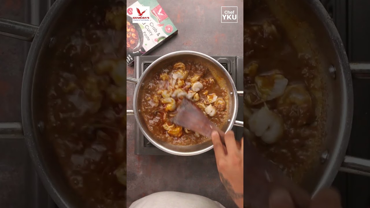 Prawn Curry ASMR | Gharuda Foods | ASMR | ASMR Cooking | ASMR Eating #shorts