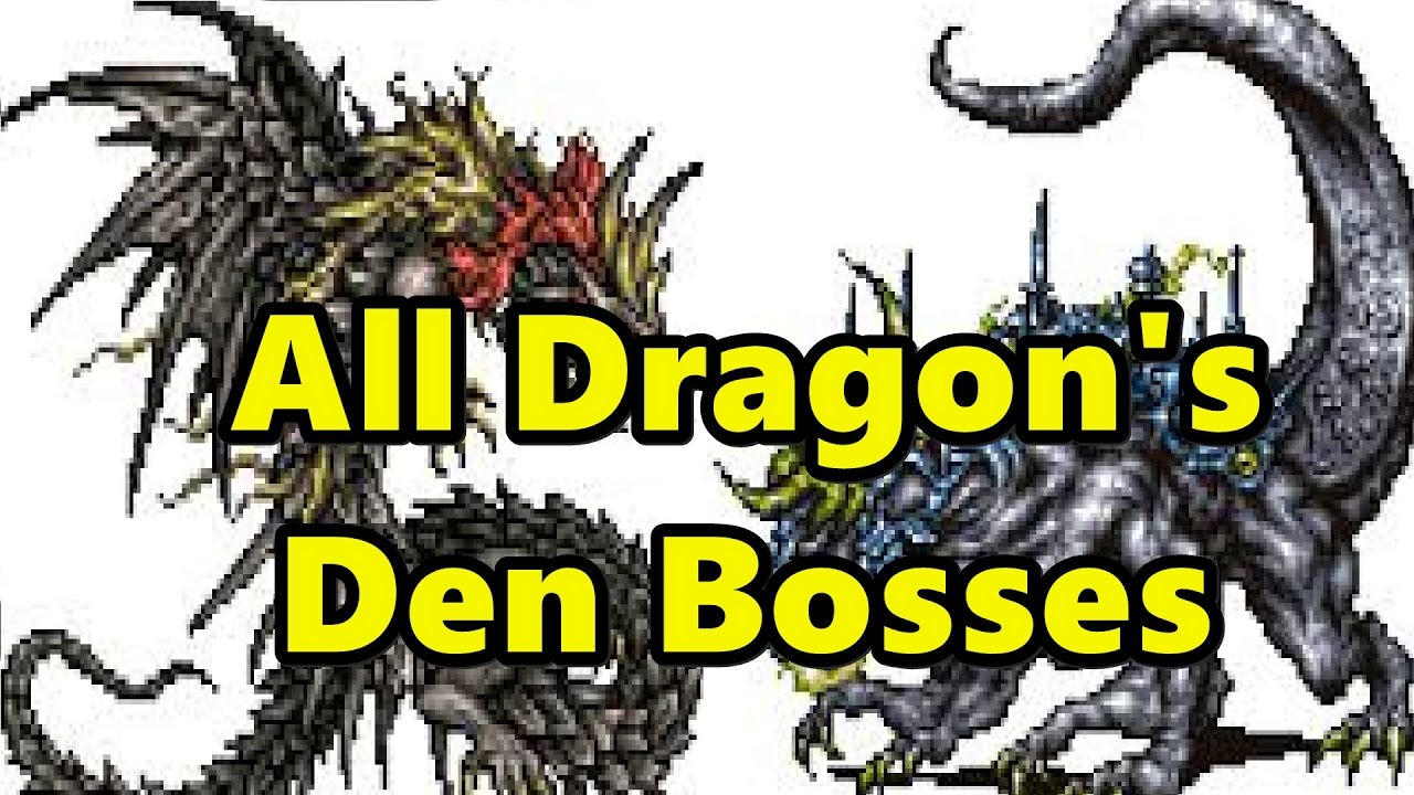 Final Fantasy VI - All Dragon's Den Bosses - All Dragon's Den Boss Fights