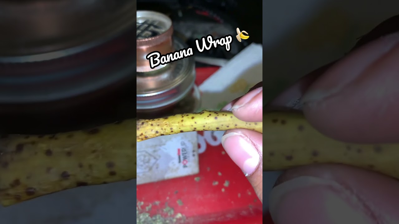 Banana Wrap 🍌 for the Win | #bananapeel #bananablunt #smoke #bananawrap