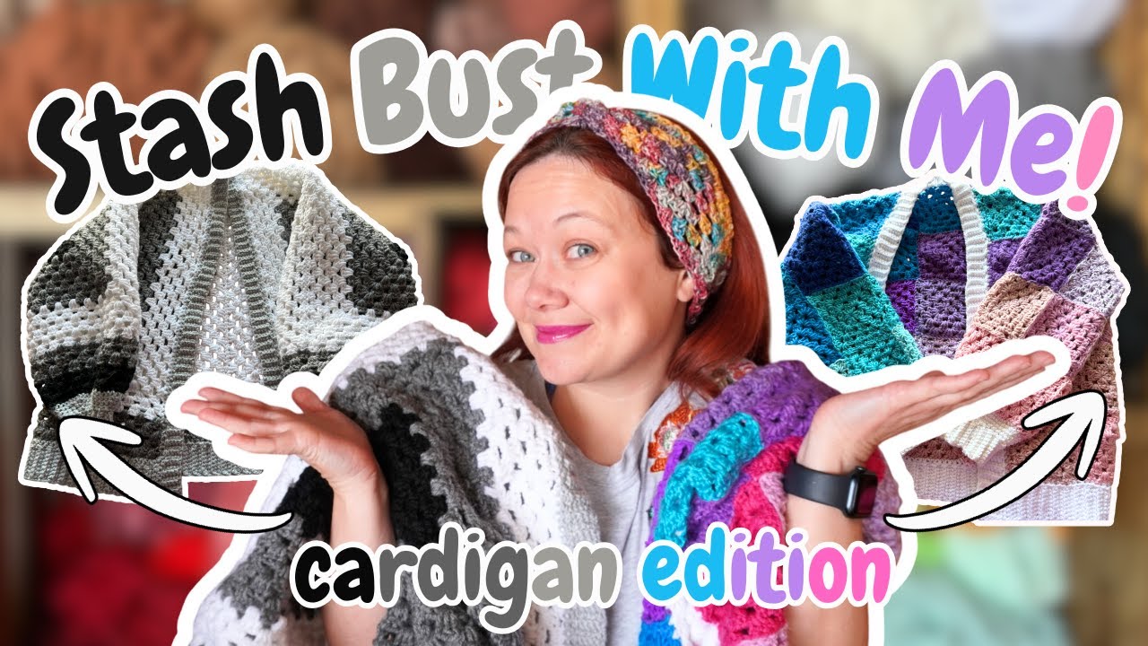 Turning My Yarn Stash Into Cute Cardigans + Introducing Stash Busting Bingo!