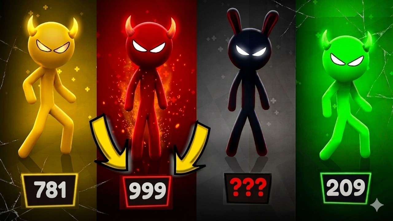 The Stickman MINIGAMES Tournament | Stickman Party 1 2 3 4 Player Gameplay