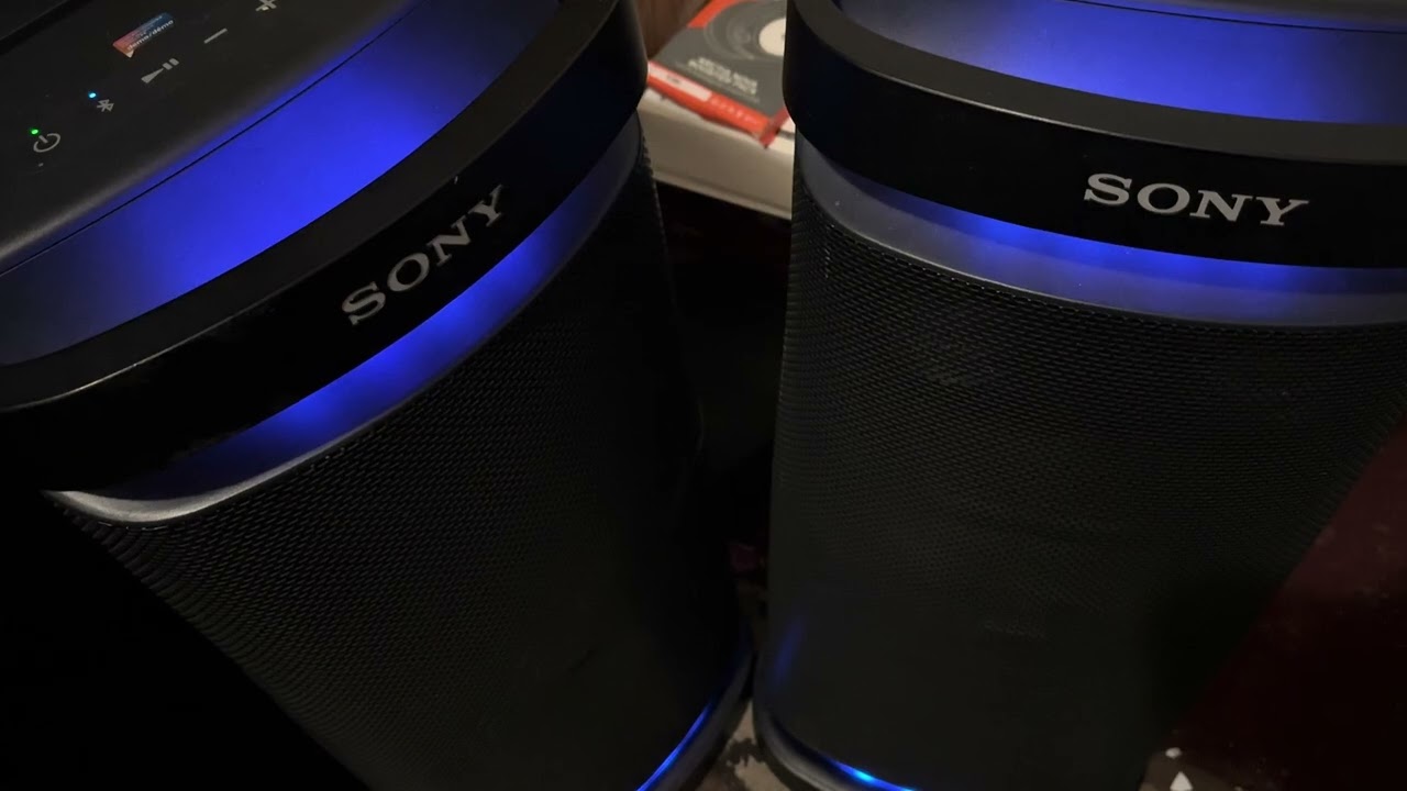 Srs xp700 speakers party chain 40% volume 