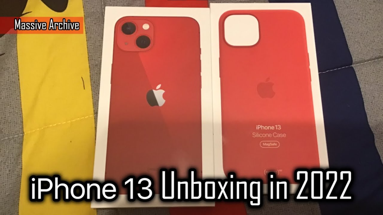 [2022] Unboxing the iPhone 13 (PRODUCT) RED in 2022