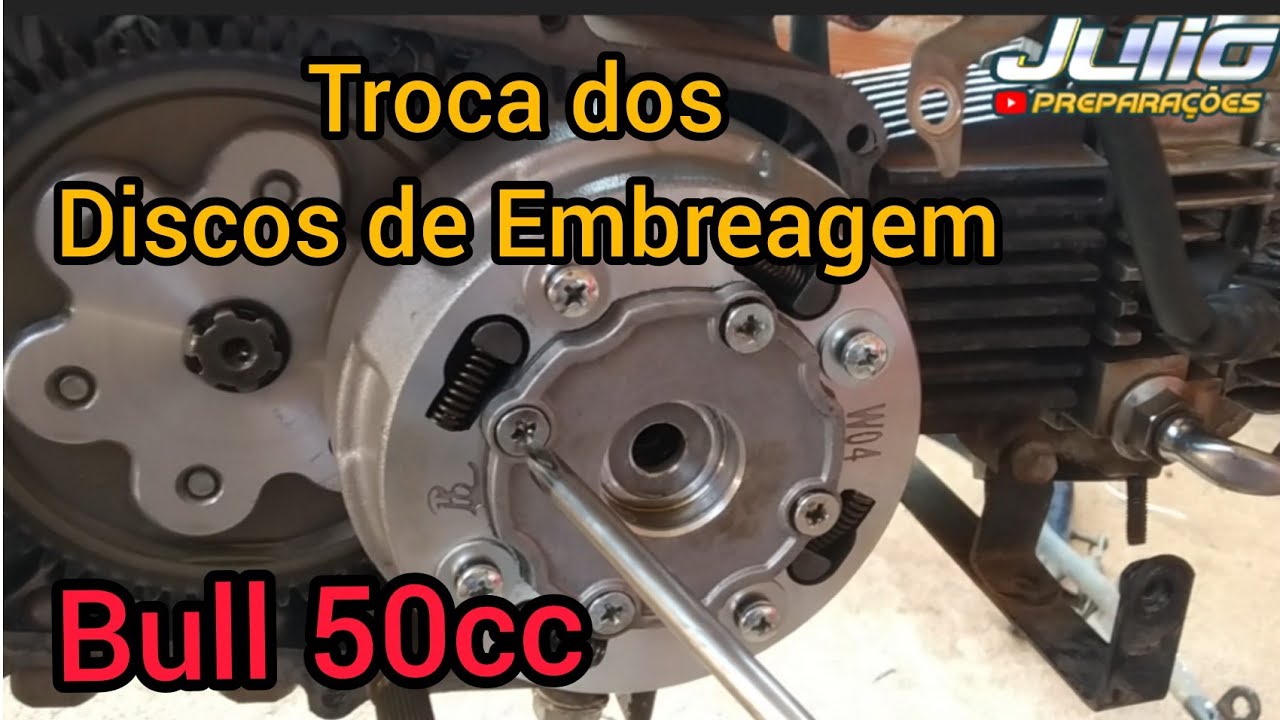 Troca Dos Discos de Embreagem Bull 50cc