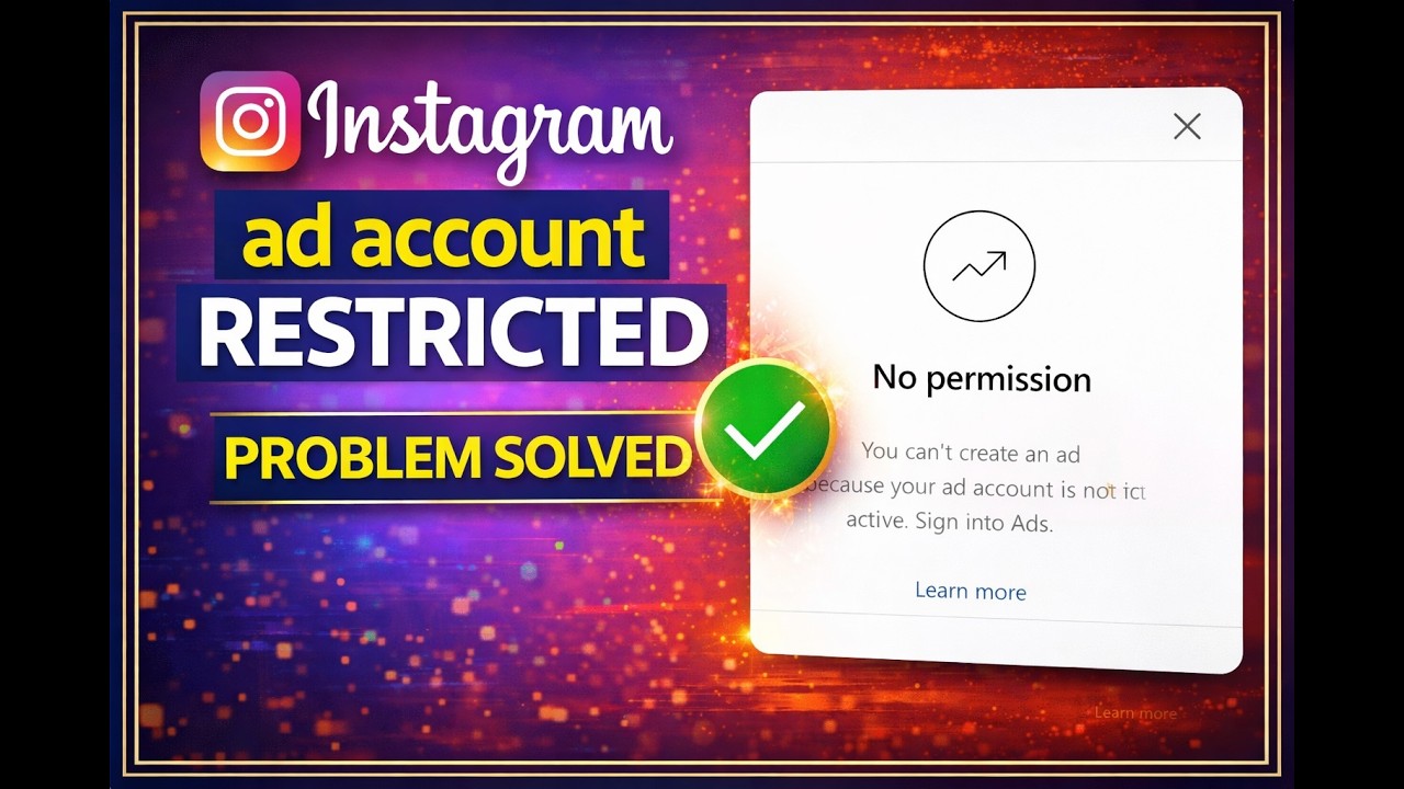 Проблема с ограничением доступа к рекламному аккаунту в Instagram решена | Вы не можете запускать...
