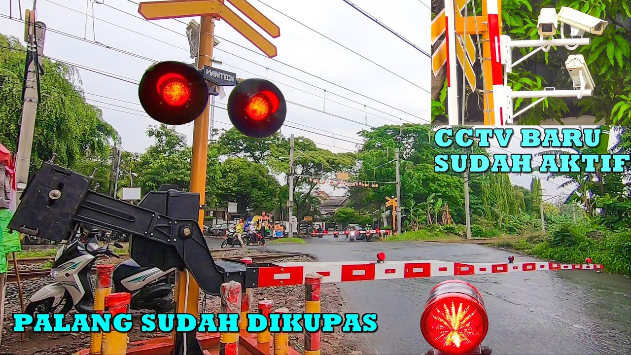 MOTORIDE Mengejar Kereta Saat NgUPDATE Palang Baru Wantech JPL 58A Bintaro Permai