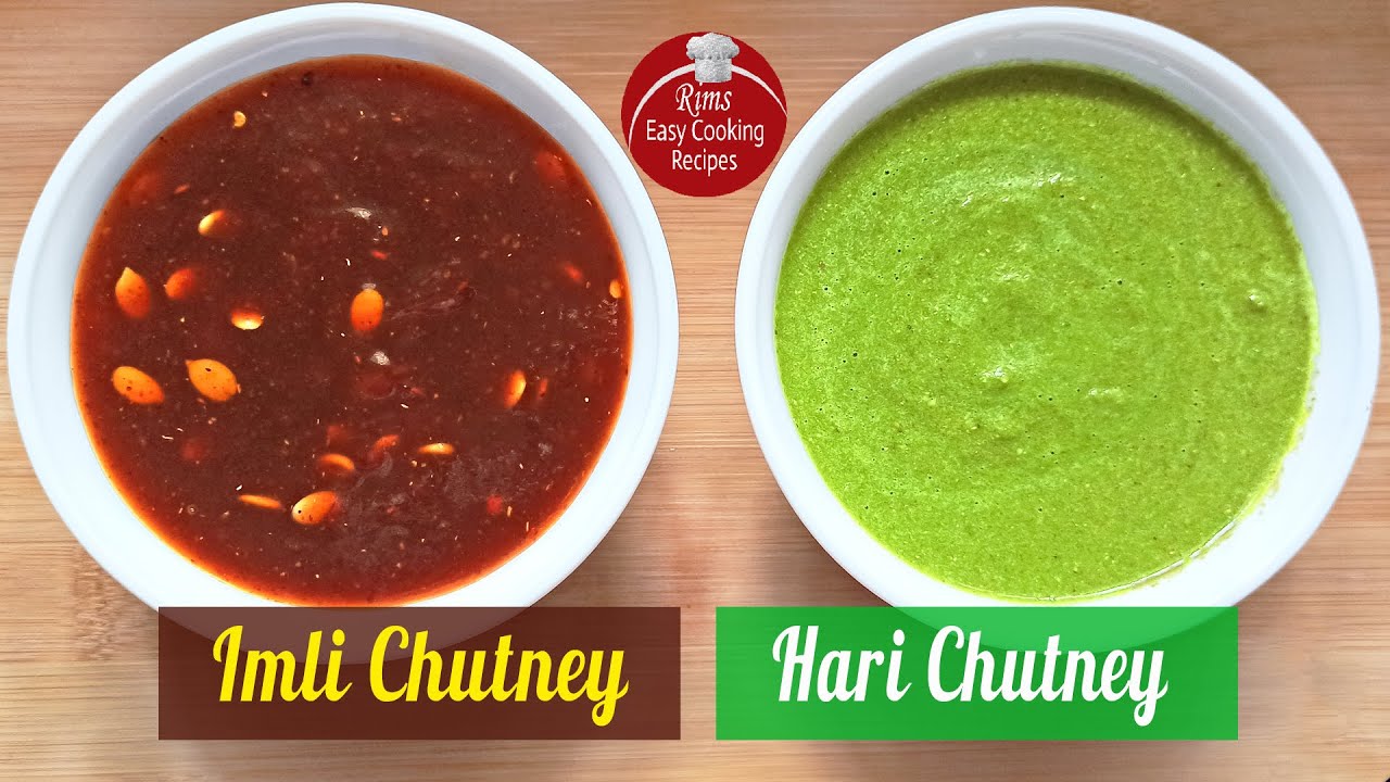 2 Chutneys for Chaat | Green Chutney Recipe | Tamarind Chutney Recipe [RECR1]