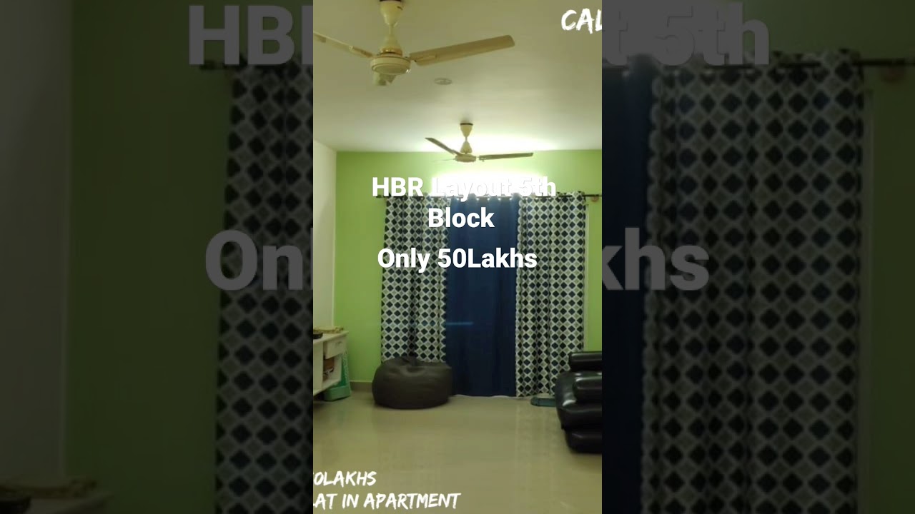HBR Layout 5th Block A khata Flat 1020Sqft 2BHK Price 50Lakhs Negotiable Full Furnished 7847999238,,