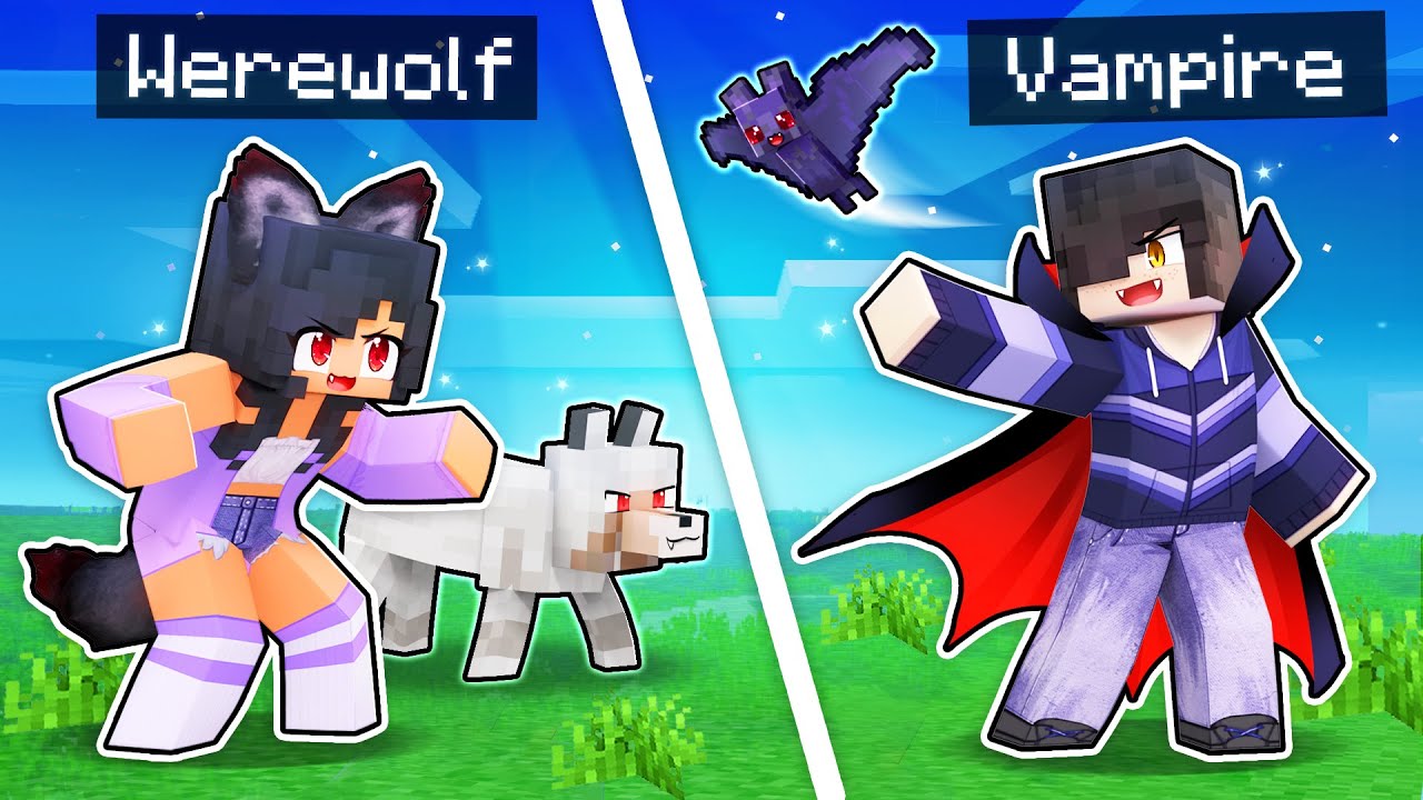 Minecraft But We're WEREWOLVES And VAMPIRES!
