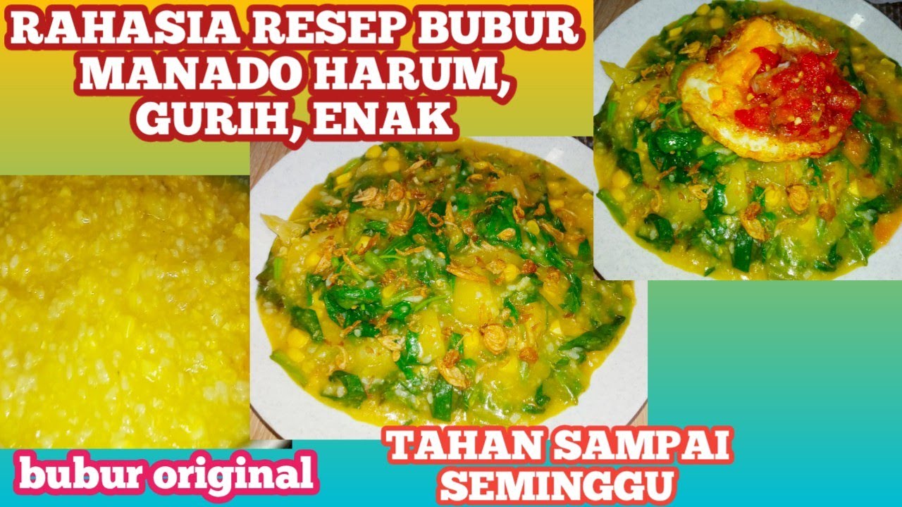 BUBUR MANADO ASLI BUATAN ORANG MANADO