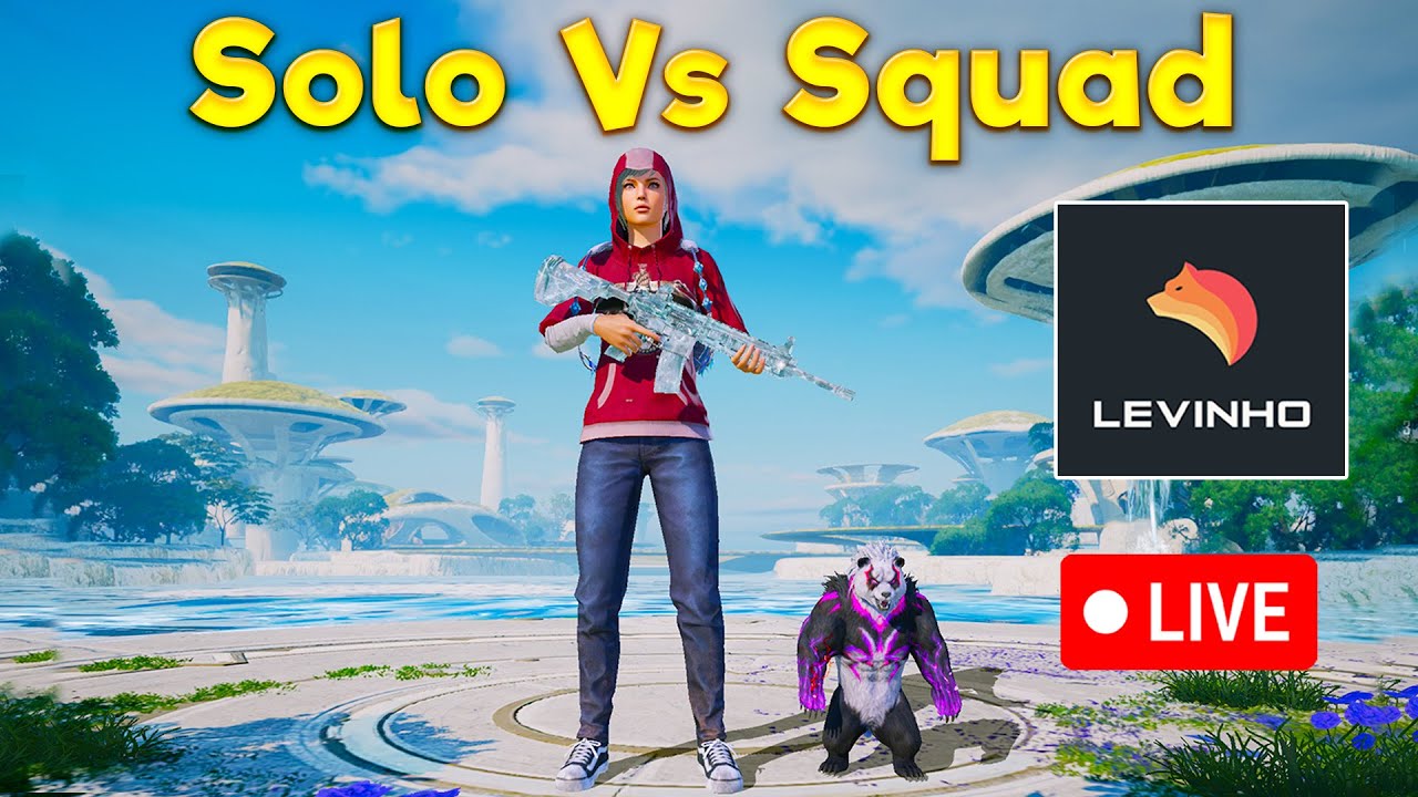 🔴 LEVINHO Solo Vs Squad | PUBG MOBILE🔴 #PandaBuddy